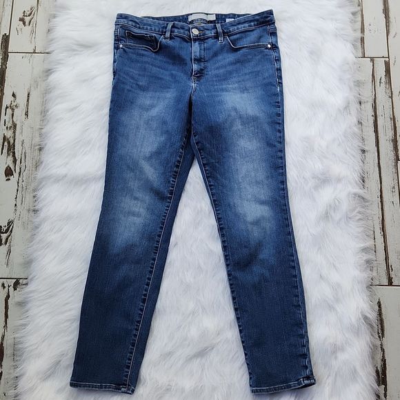 Athleta Sculptek Skinny Azure Wash Travel Hiking Jean #351674 size 14 - Picture 4 of 11